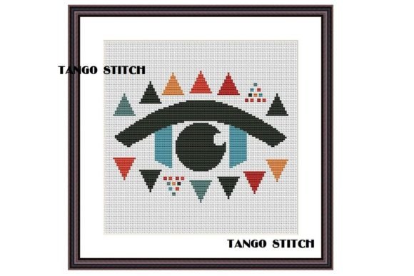 Abstract Eye Easy Cross Stitch Pattern Review