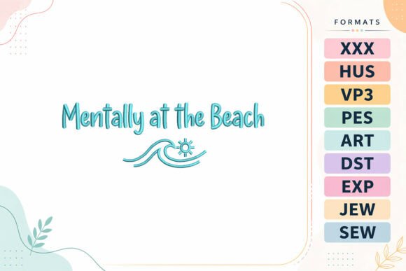 Beach Vacation Summer Quote Embroidery Design Review