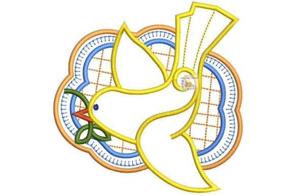 Christian Design Peace Dove for Small Business Embroidery
