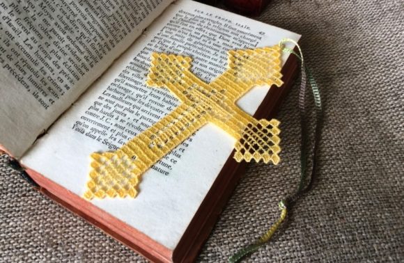 Cross Bookmark Embroidery Design Review for Small Business Merch