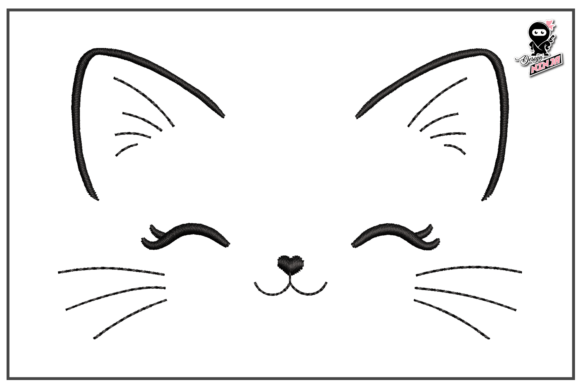 Cute Cat Embroidery Design Review for Boutique Apparel