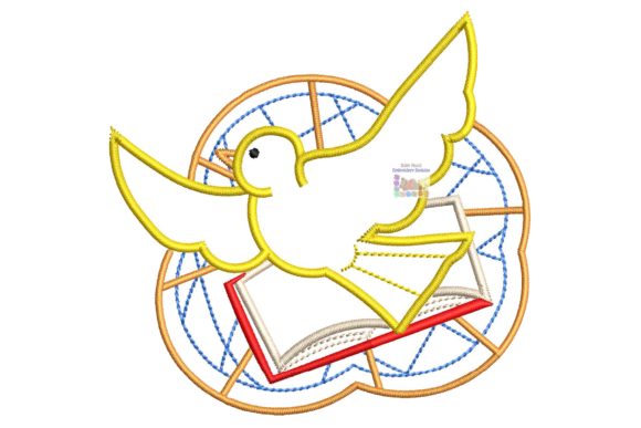 Dove Bible: A Beautiful Embroidery Design for Seasonal Christian Projects