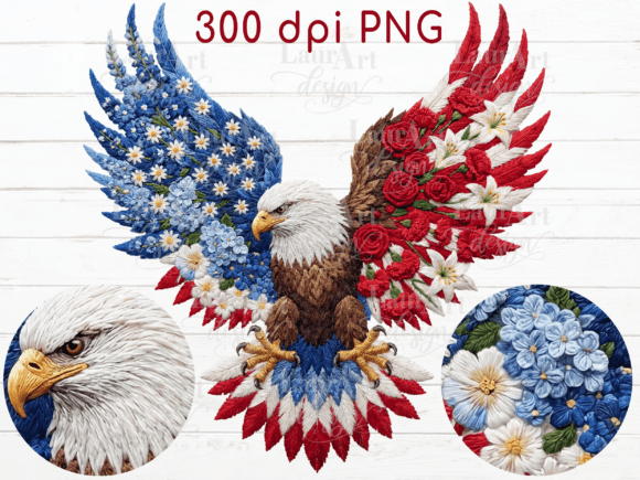 Faux Embroidery Eagle Patriotic Eagle Review