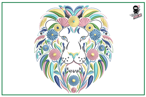 Floral Lion Embroidery Design Review