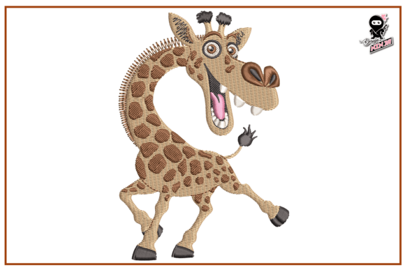 Funny Giraffe Embroidery Design Review for Etsy Sellers