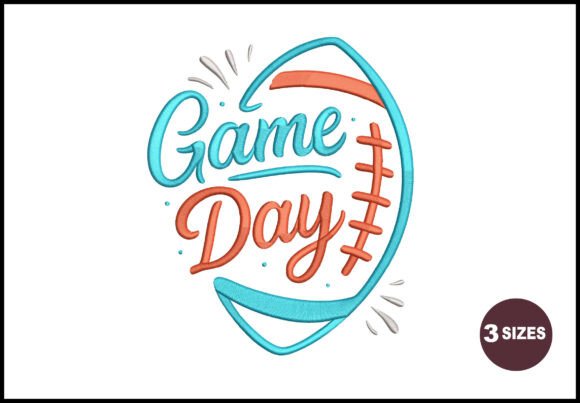 Game Day Embroidery: A Bold, Vibrant Design for Craft Fair Success