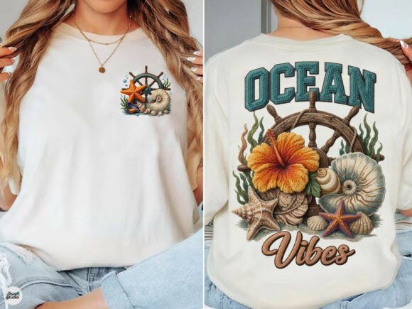Ocean Vibes Beach Summer Embroidery PNG Review: A Must-Have for Handmade Gifts