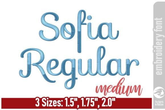 Sofia Regular Embroidery Font - Medium Review